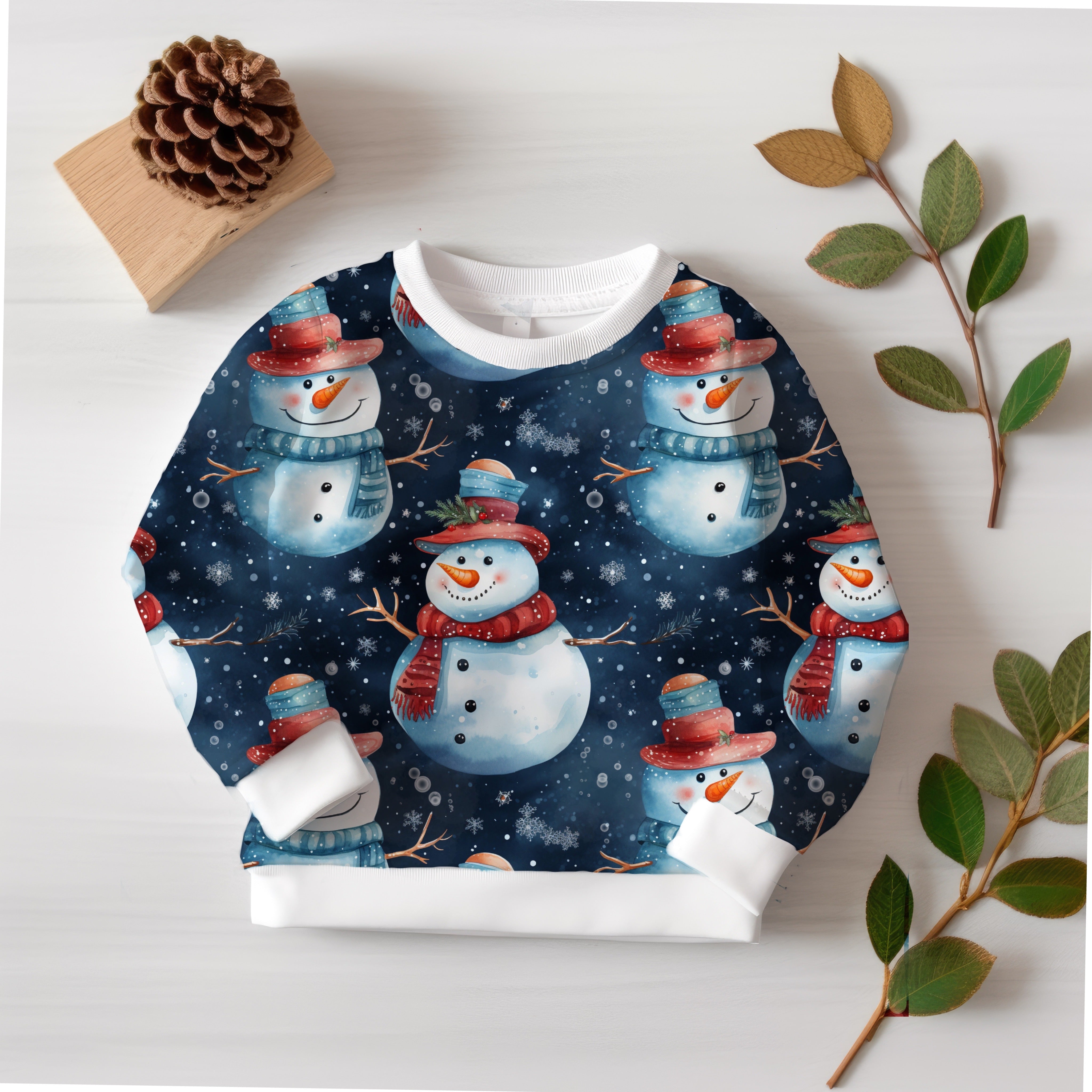 Blau Schneemann Wintervorbestellung